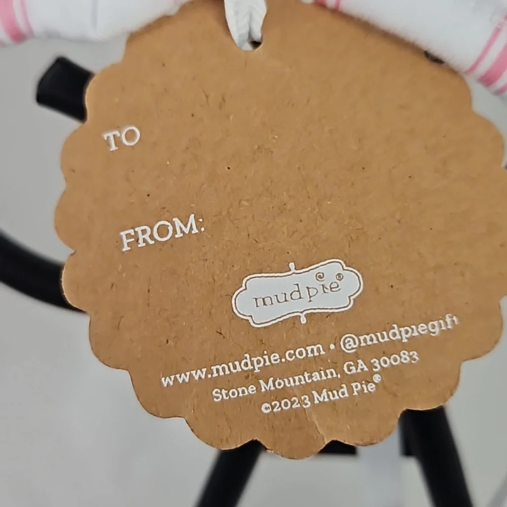 Mud Pie NWT White Pink  